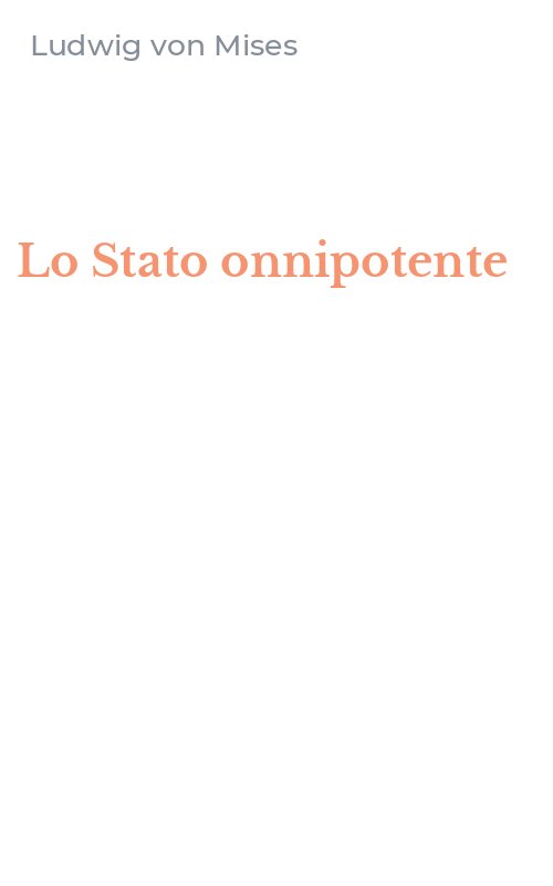 Lo Stato onnipotente
