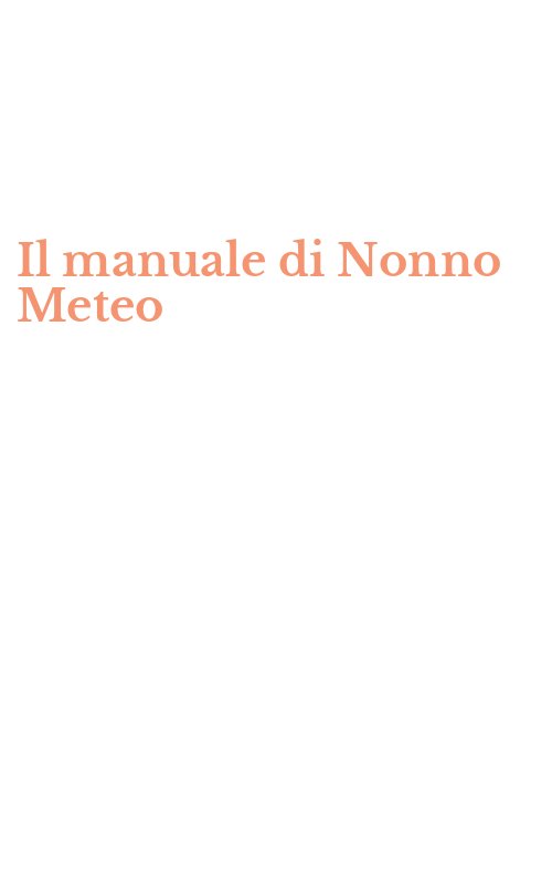 Il manuale di Nonno Meteo