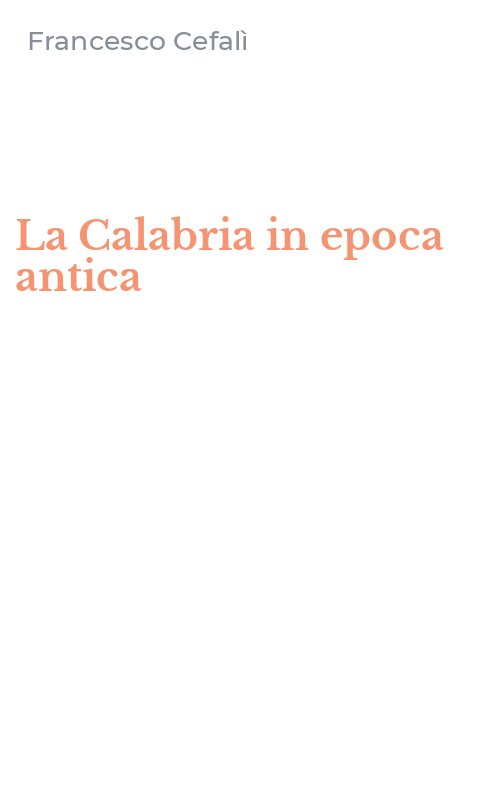 La Calabria in epoca antica