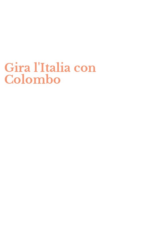 Gira l'Italia con Colombo