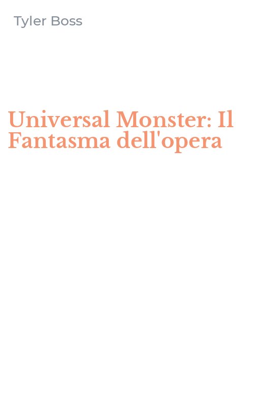 Universal Monster: Il Fantasma dell'opera
