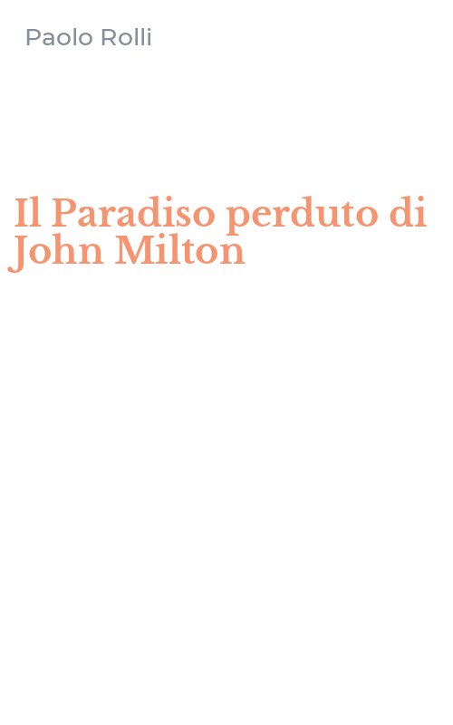 Il Paradiso perduto di John Milton