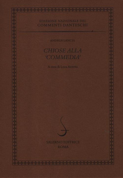 Chiose alla Commedia