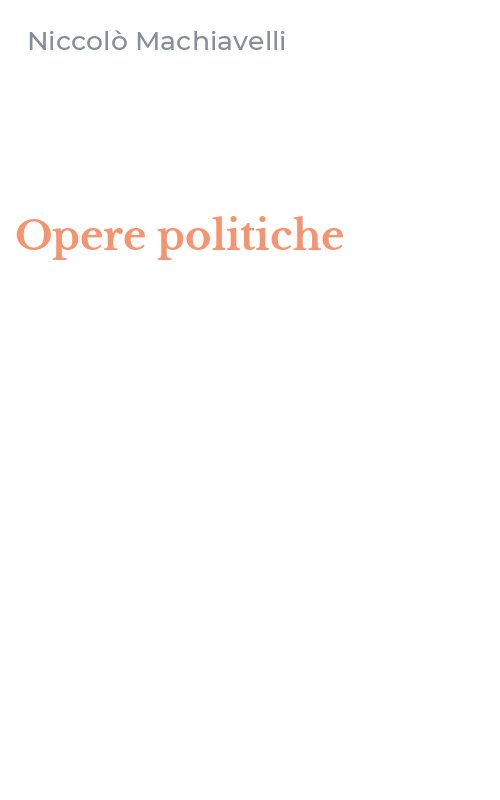 Opere politiche