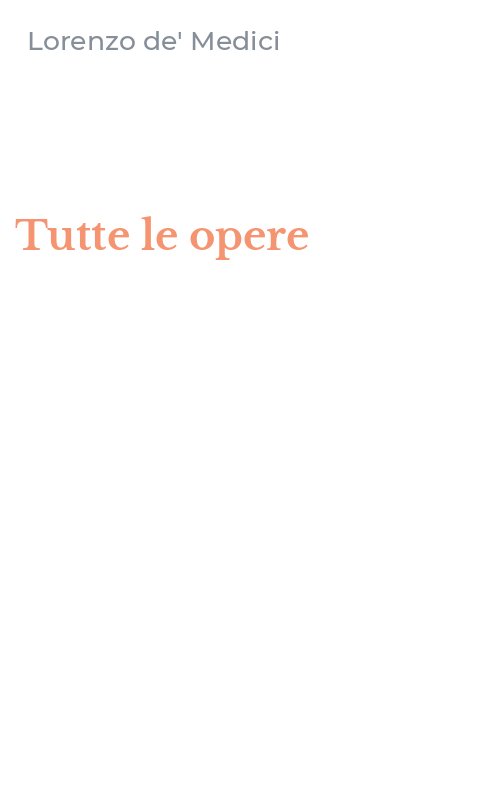 Tutte le opere