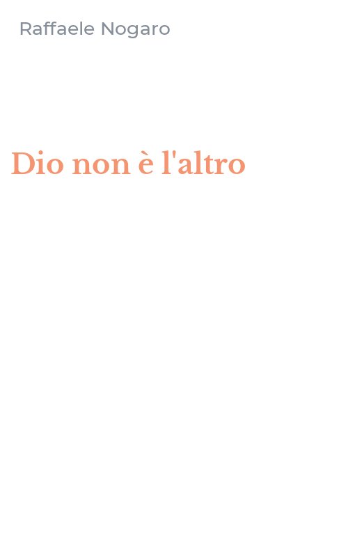 Dio non è l'altro