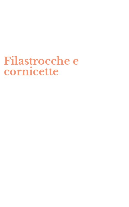 Filastrocche e cornicette