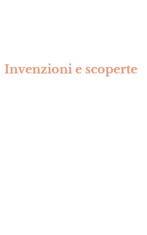 Invenzioni e scoperte