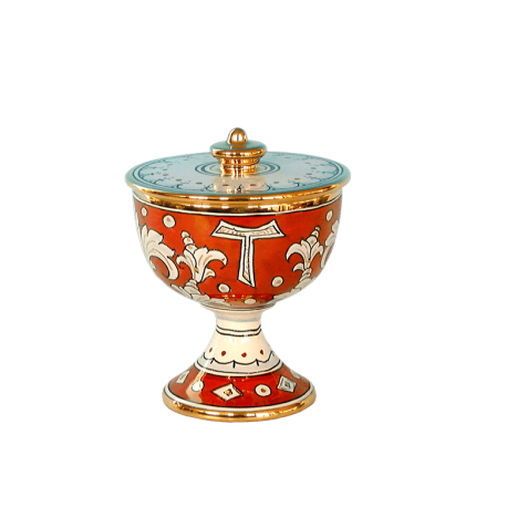 Pisside con coperchio