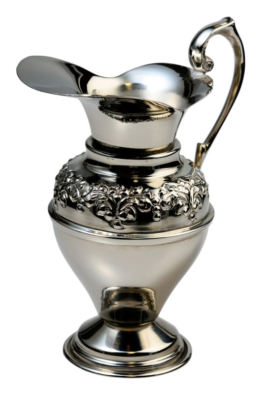 CARAFFA PER L'ACQUA NICHELATA LUCIDA H16 CM