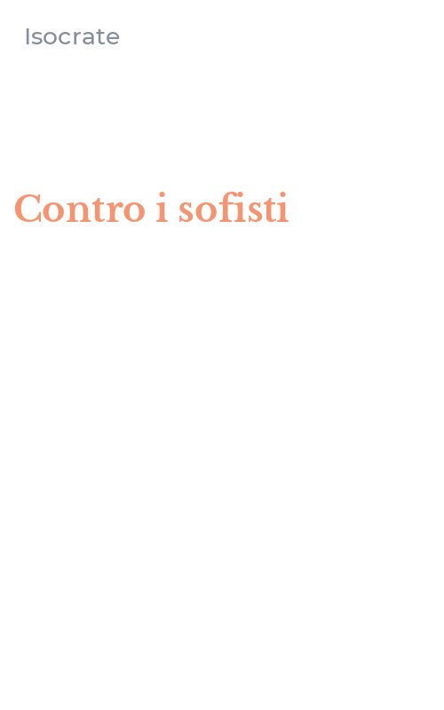 Contro i sofisti