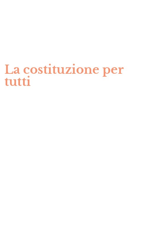 La costituzione per tutti