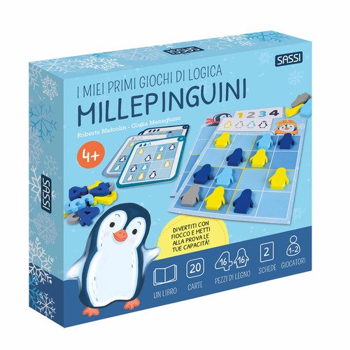 Millepinguini. I miei primi giochi di logica - Roberta Marcolin - Sassi -  Libro Ancora Store