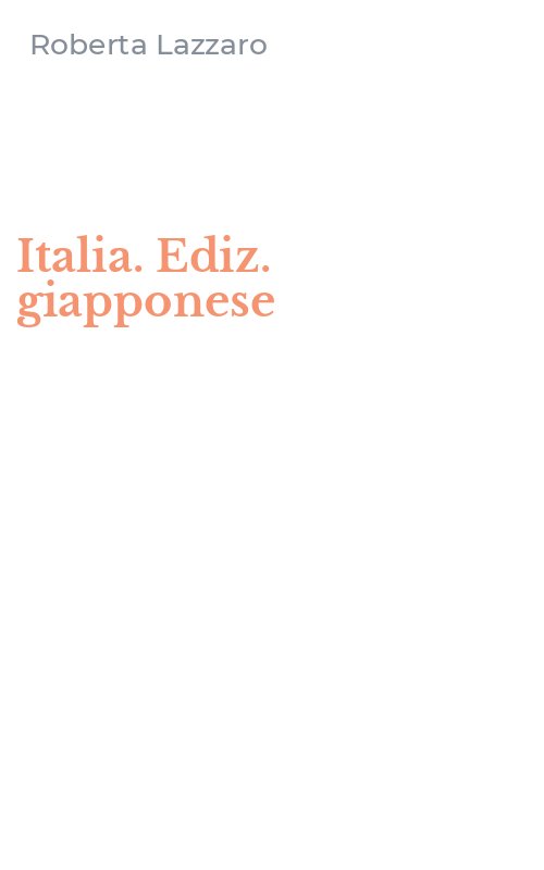 Italia. Ediz. giapponese