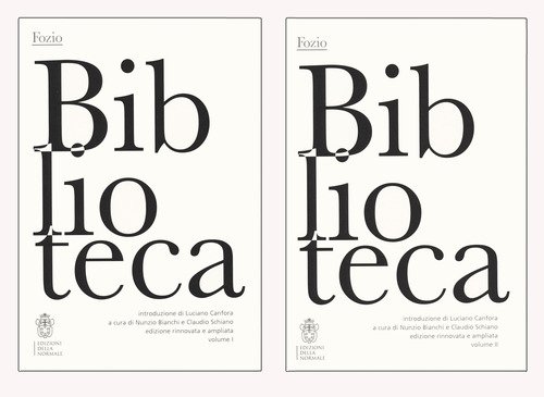 Biblioteca. Testo greco a fronte