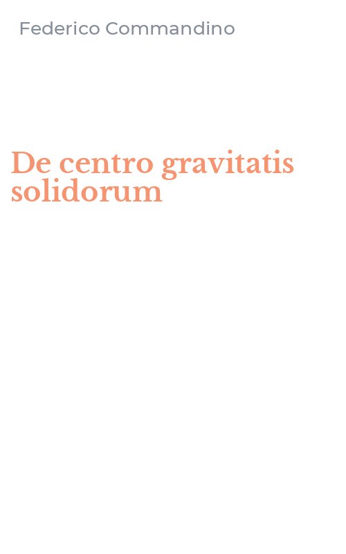 De centro gravitatis solidorum