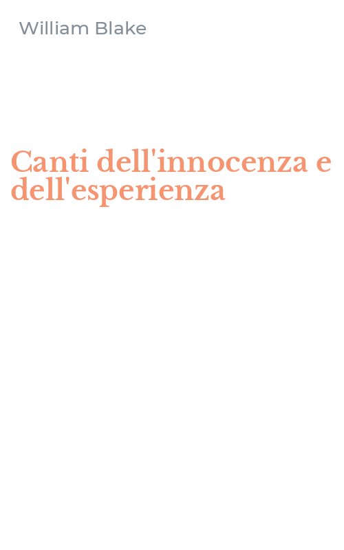 Canti dell'innocenza e dell'esperienza