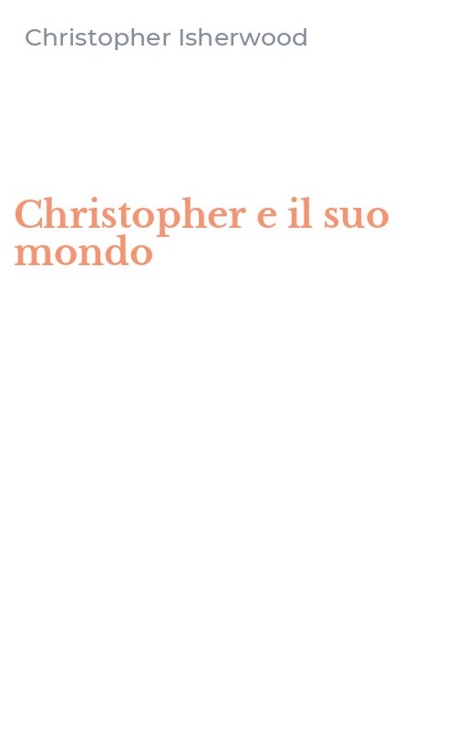 Christopher e il suo mondo