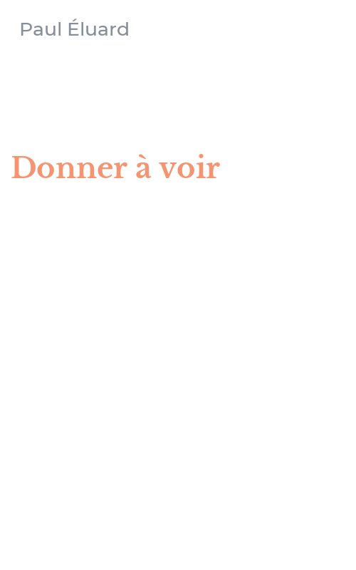 Donner à voir