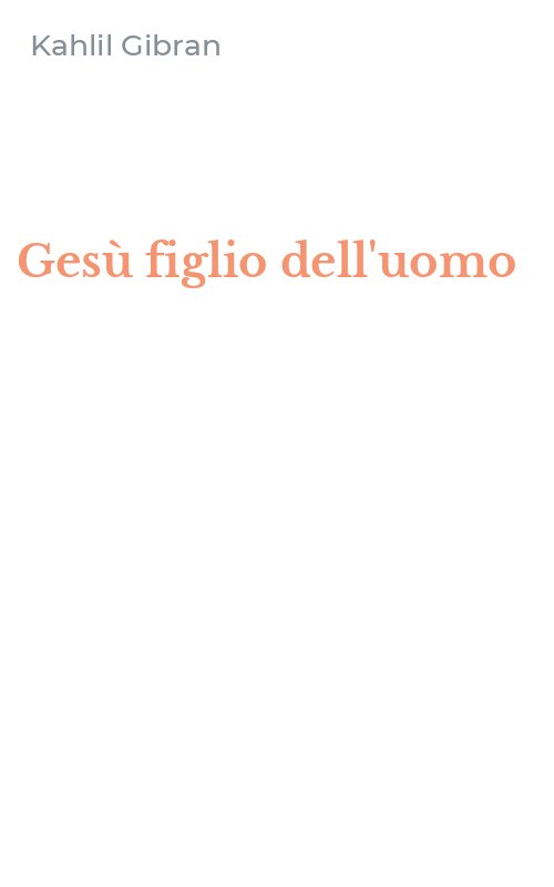 Gesù figlio dell'uomo