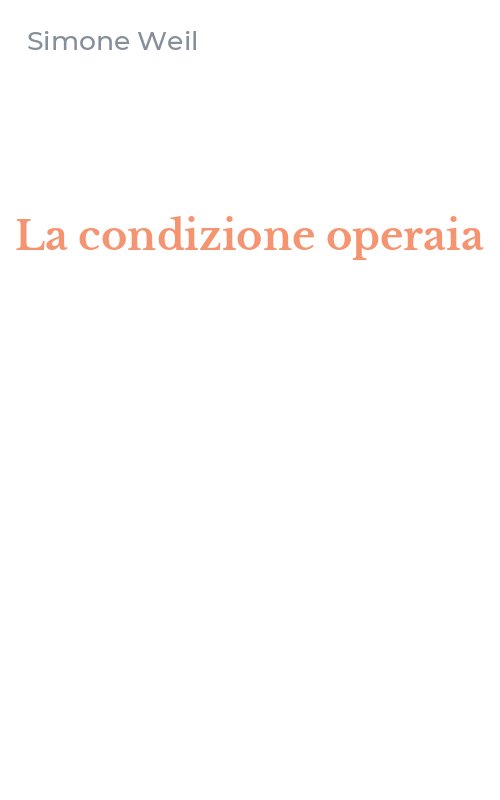 La condizione operaia
