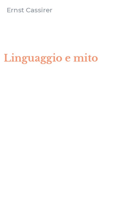 Linguaggio e mito