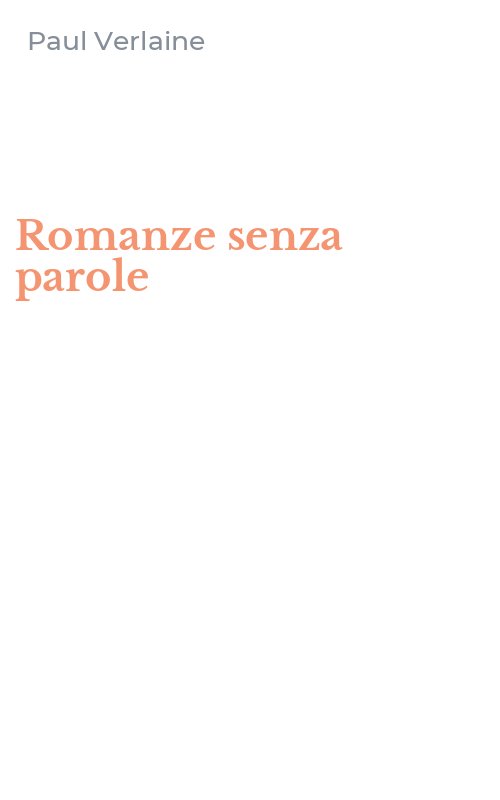 Romanze senza parole