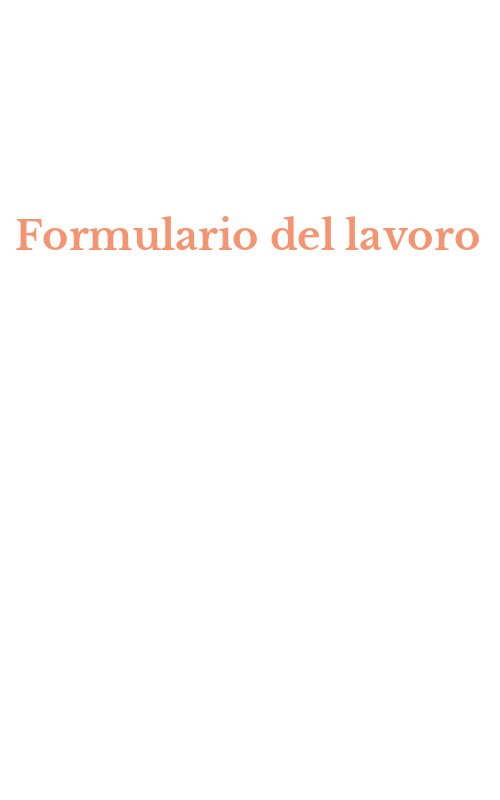Formulario del lavoro