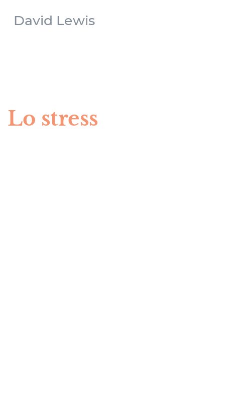 Lo stress