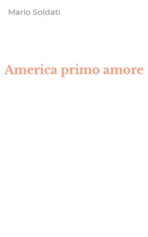 America primo amore