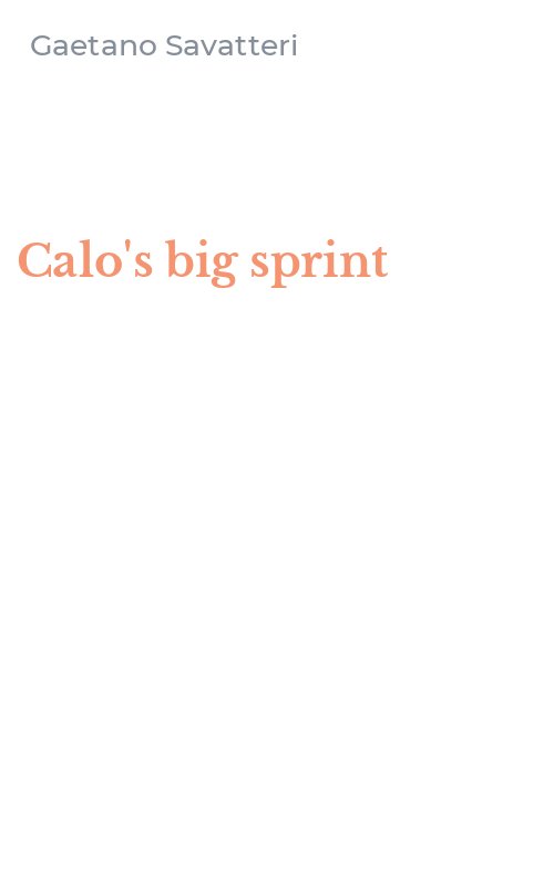 Calo's big sprint