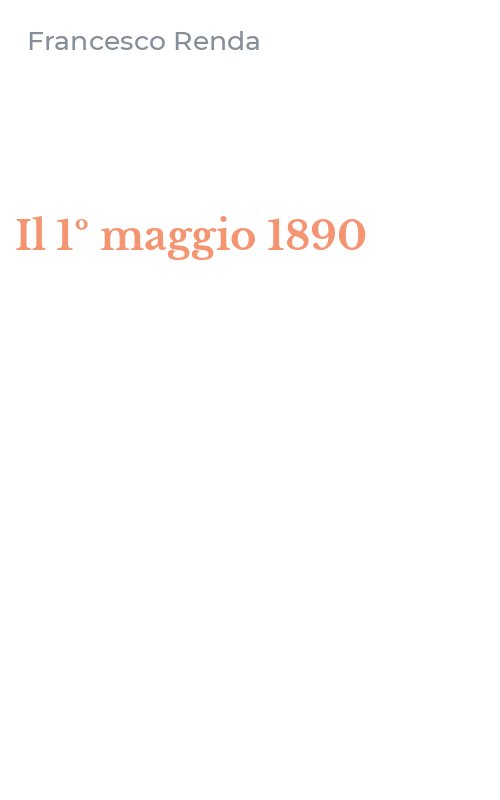 Il 1º maggio 1890