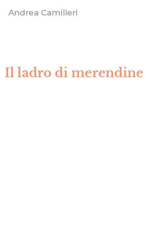Il ladro di merendine