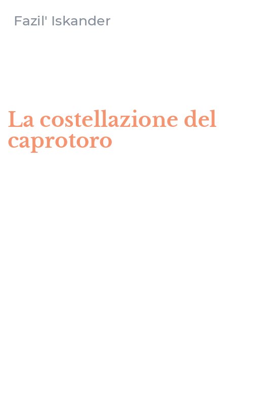 La costellazione del caprotoro