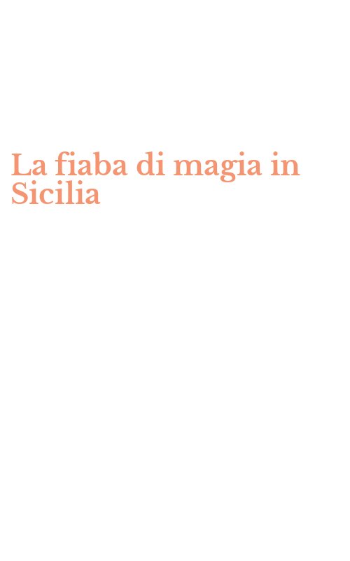 La fiaba di magia in Sicilia