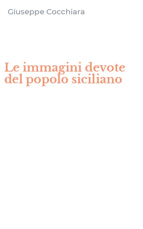 Le immagini devote del popolo siciliano