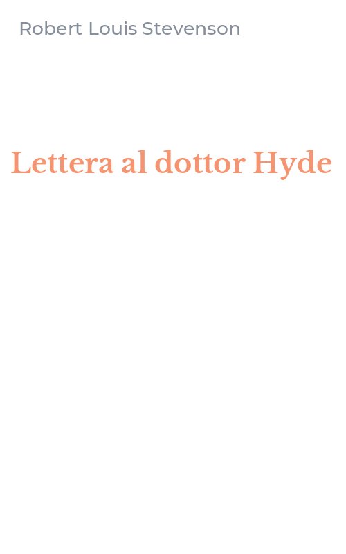 Lettera al dottor Hyde