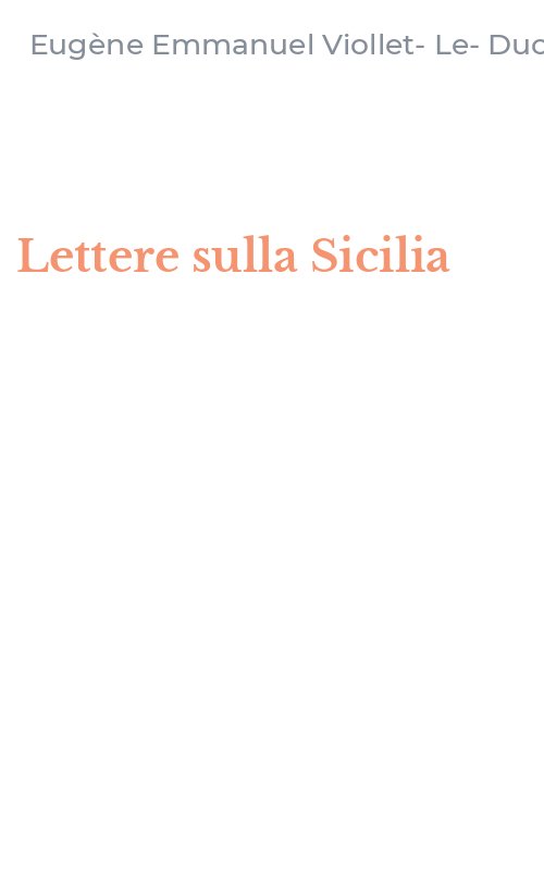 Lettere sulla Sicilia