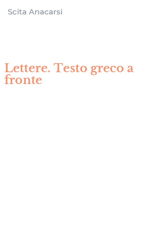Lettere. Testo greco a fronte