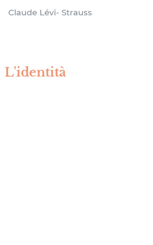 L'identità