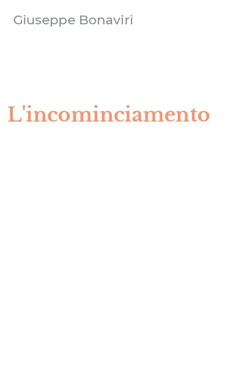 L'incominciamento