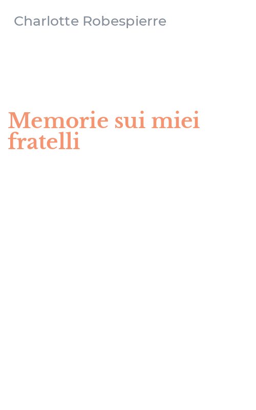 Memorie sui miei fratelli