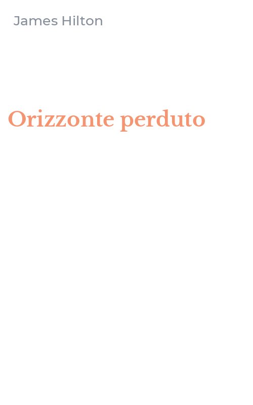 Orizzonte perduto