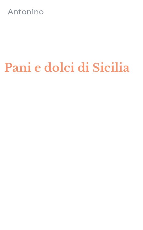 Pani e dolci di Sicilia
