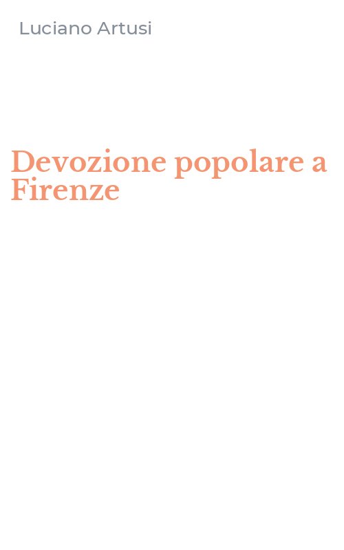 Devozione popolare a Firenze
