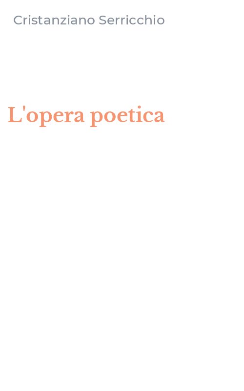 L'opera poetica
