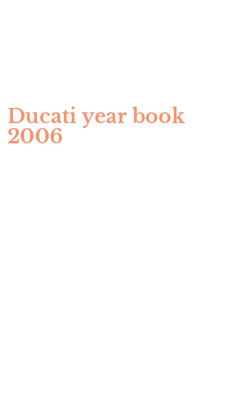 Ducati year book 2006