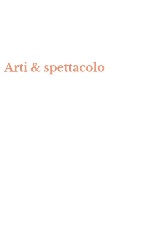 Arti & spettacolo