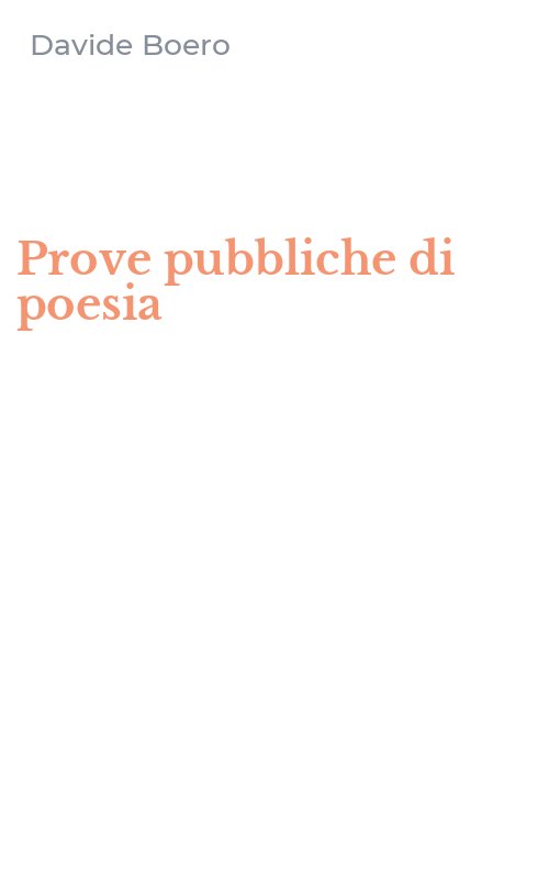 Prove pubbliche di poesia