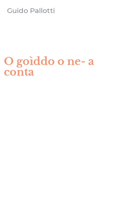O goìddo o ne-a conta